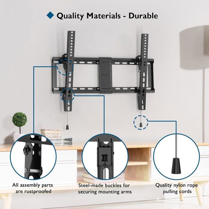 Support Inclinable Support Mural Tv Inclinable Pour Téléviseurs Lcd, Led, Plasma De 37 À ...