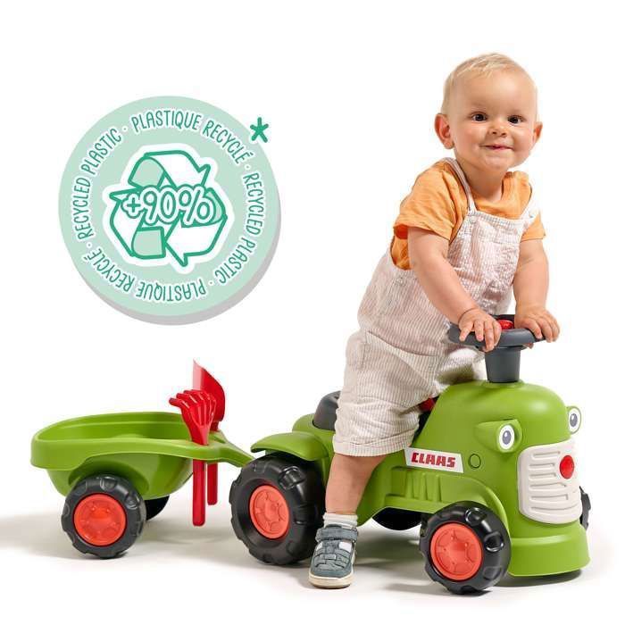 Porteur tracteur Claas Jouet pour enfant Avec remorque pelle et rateau Cdiscount Jeux Jouets
