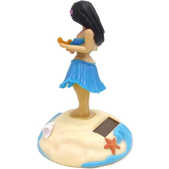 Figurine Danseuse Hawaïenne Solaire – Hula Girl Pour Voiture Et Bureau, Balancements Automatiques, Sans Piles