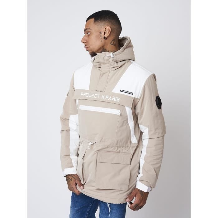 PROJECT X PARIS Manteau avec empi cement bi mati re poches