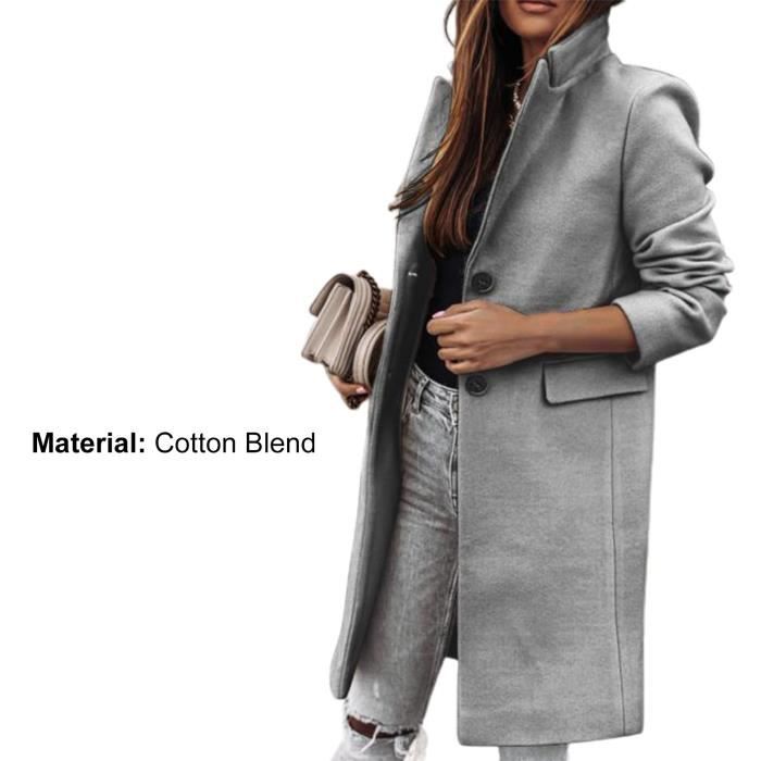 Manteau long on sale classique femme