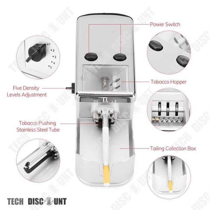 TD® Machine Rouleuse Électrique à Cigarettes-accessoire de cigarette pour