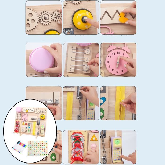 marque generique - Montessori Planche Occupé pour Les Tout-petits