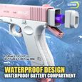 Tambour bleu - Pistolet à eau électrique Glock, jouet de tir entièrement automatique, piscines'été, jouets de-3