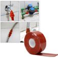La bande adhésive Ruban étanche Ruban anti fuite Fournitures de réparation de tuyaux 2.5cm  (Rouge)-3