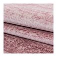 Tapis moderne poil court pour le salon uni doux au toucher et facile entretenir Couleur: Rose Taille: 160 x 230 cm-3