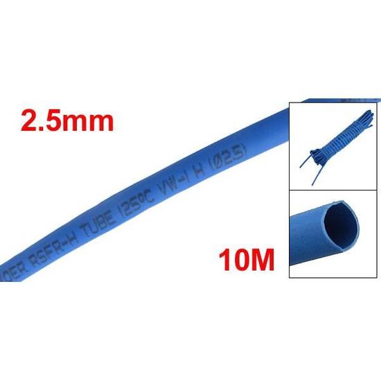 sourcing map 2pcs 95cm long 35mm Dia 2:1 tube thermor/étractable isol/é manchon thermor/étractable Emballage