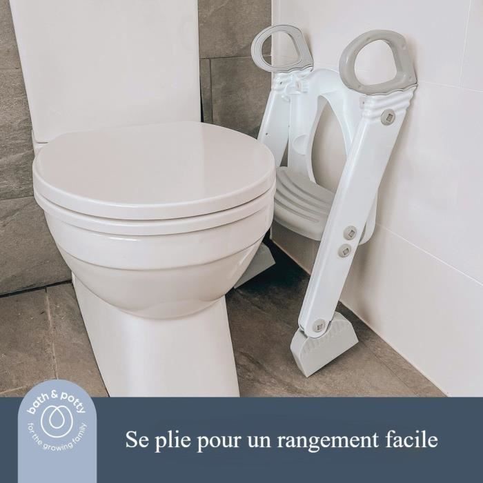 DIVCHI Marchepied Antidérapant Pour Enfants Avec Siège D'Apprentissage De La Propreté - Rose - Idéal Pour Tout-Petits Dès 3 Ans