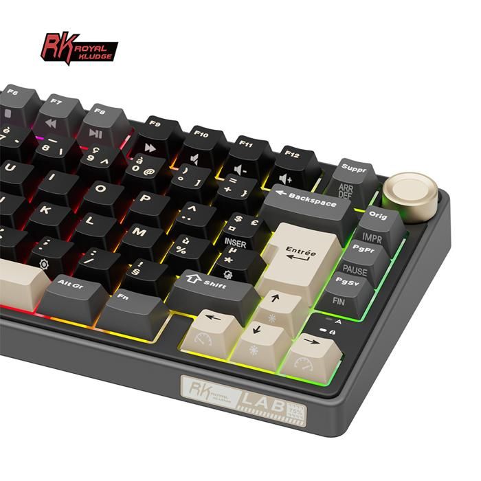 Clavier R3k RK ROYAL KLUDGE Clavier Gamer Mécanique/Clavier TKL 75% Hot Swap QMK ...
