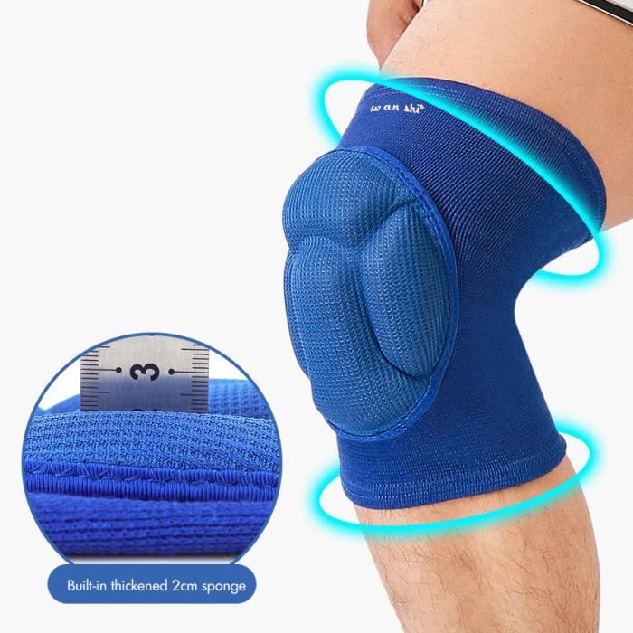 Bleu L - Genouillères de volley ball pour hommes et femmes, éponge optique,  Manchon de compression du genou d - Cdiscount Bricolage