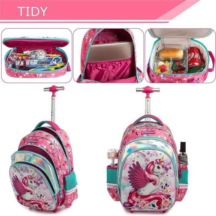 Roulette Licorne Cartable A Roulette Femme Cartable Maternelle Sac