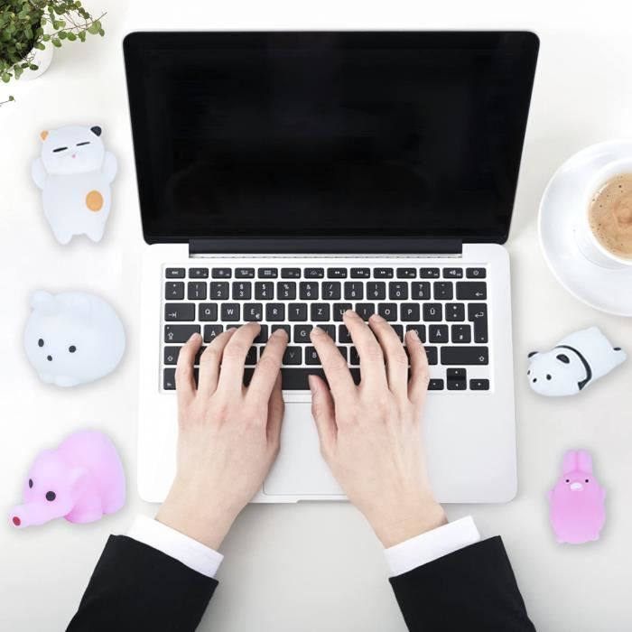 Nestling 21Pièces Kawaii Mochi Squishy Toys - Mini Squishies Noctil Soft Squeeze Jouet Mignon Animal Squishy Jouet Anti Amz B0