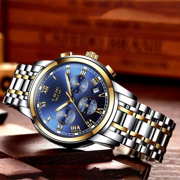 Montre homme acier 2025 inoxydable