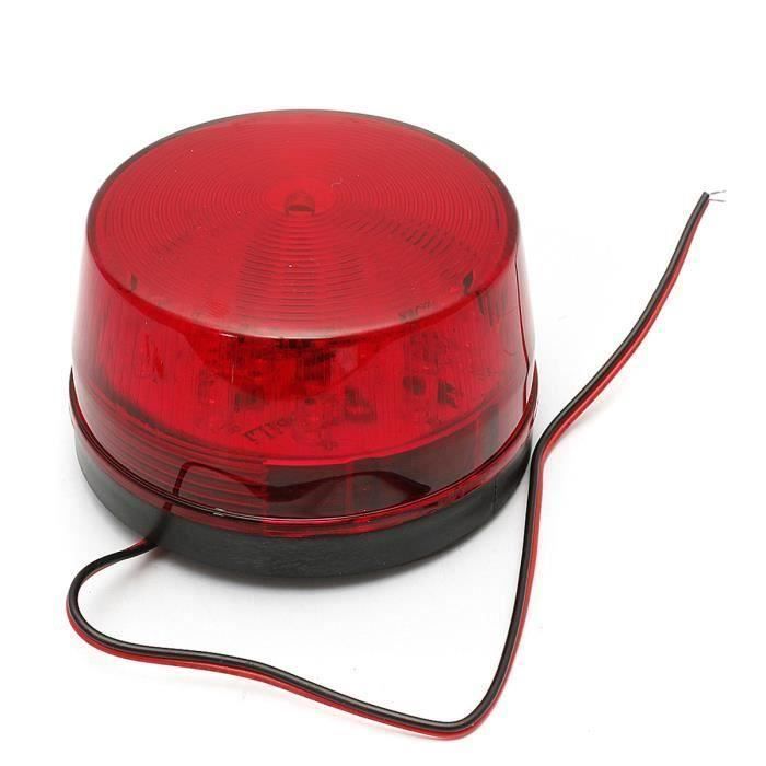GZ* 1X 12V Lampe LED Gyrophare Stroboscope Alarme Clignotement Sécurité  Maison Rouge - Cdiscount Auto