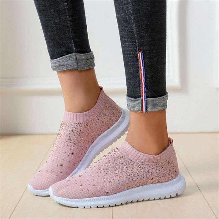 Basket avec strass femme sales