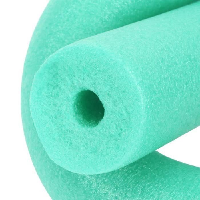 Lot de 2 nouilles de piscine en mousse flottantes flexibles pour enfants et adultes, 150 cm, jaune