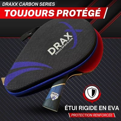 BOER 2X Ping Pong Raquette 7 Plis Lame de Tennis de Table Arylate En