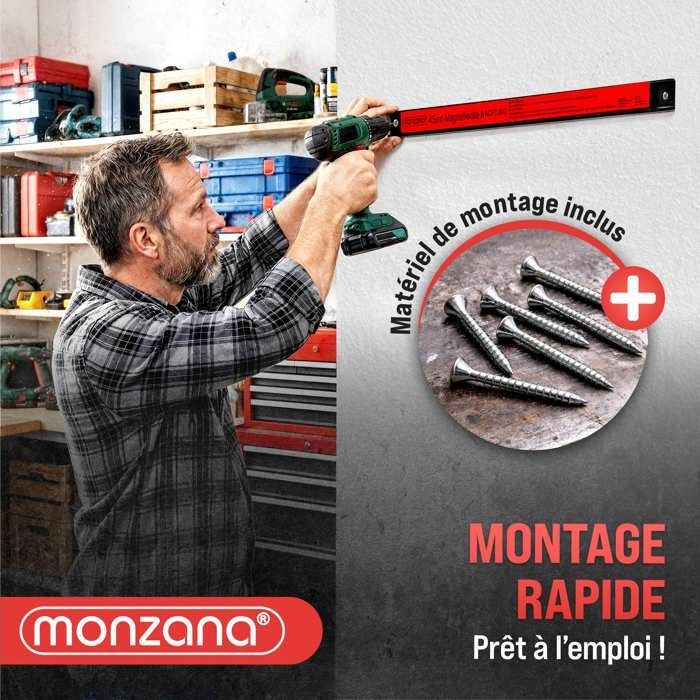 Barre Magnétique Poppstar 45cm – Rangement D’outils Pour Atelier Et Garage
