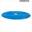 AREBOS Couverture Solaire à Bulles pour Piscine | Ronde | Bleu | 5 m | 400 µ/microns | Polyethylen-5