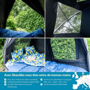 Costway Tente De Camping Surélevée 1 Personnes Imperméable Avec Matelas Pneumatique, Oreiller Et Sac à Prix