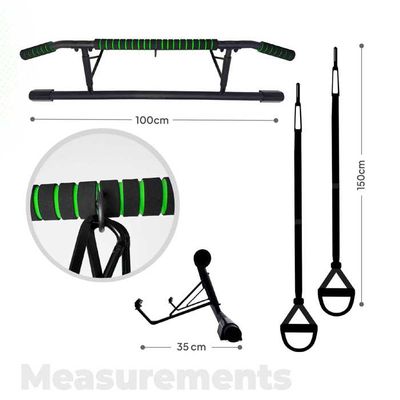 Barre De Traction Pour Porte Extensible 80 à 130 Cm - Musculation à Domicile Neuve