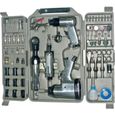 Coffret d'outils pneumatiques 71pcs, burineuse, visseuse, clé à chocs, polisseuse, etc.-0