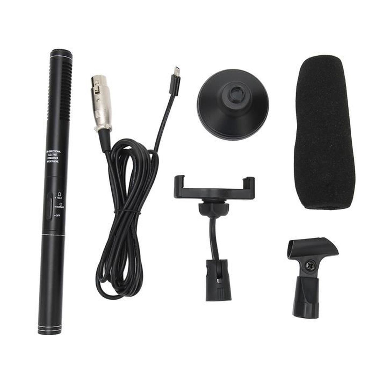 Microphone d'interview portable Microphone d'entrevue portatif