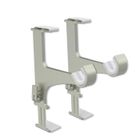 ROXOLID Support pour tringle à rideaux sans perçage argent spécial coffre de volet roulant