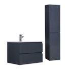 Ensemble de salle de bain - MOB-IN - Sorrento - Meuble 60cm - Colonne - Gris anthracite