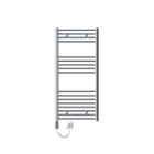 LUXEBATH ECD Germany Radiateur sèche-serviettes électrique - 600 x 1200 mm - Chrome - droit avec raccordement latéral - tige 1200W
