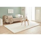 Tapis salon - NAZAR - 902 Blanc - poil long - COSY - 200x290cm - Polyester