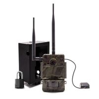 Caméra de chasse Ultra HD 4K IR invisible GPS GSM 4G envoi photo et vidéo sur iOS et Android serveur cloud e-mail et FTP avec box
