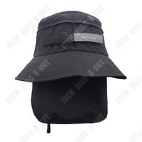 TD® Chapeau de pêcheur détachable à grand avant-toit équitation excursion pêche aventure surf chapeau de soleil à séchage rapide