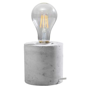 LAMPE A POSER Lampe à poser SALGADO E27 Loft Gris Béton 
SOLLUX