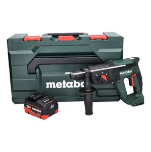 PERCEUSE Metabo KH 18 LTX 24 Marteau combiné sans fil 2,1 J SDS plus 18V + 1x Batterie 5,5Ah + Coffret metaBOX - sans chargeur