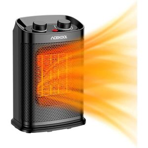 Volcan ventilateur électrique radiateur Thermostat chaud & froid plat en position verticale portable 2000 W 