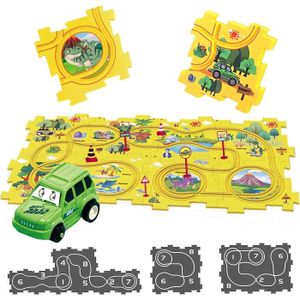 Track de course jouets éducatifs interactifs jeu jeu jeu jeu macaron voiture  aventure voiture jouet aventure pour 3 4 5 6 7 ans garçons filles - Mini  bleu