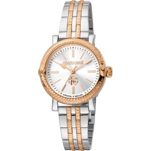 Montre Roberto Cavalli Occasion - Mouvement Quartz, Boîtier Chrome, Cadran Violet - Fonctionnelle