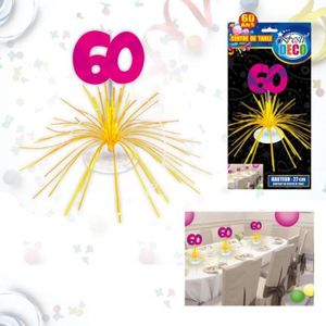 Decoration D Anniversaire 60 Ans Cdiscount