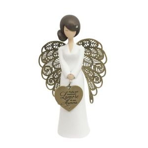 Lot De 2 Figurines D'ange Avec Roses - 11,5 Cm De Haut, En Pierre Artificielle Peinte à La Main, Chérubin Décoration Romantique - 2