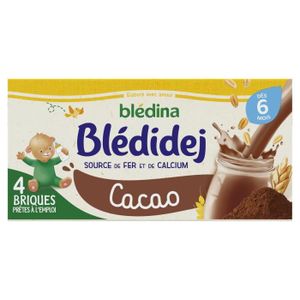 CÉRÉALES BÉBÉ BLEDINA - LOT DE 2 - BLEDINA - Blédidej Céréales lactées Cacao Dès