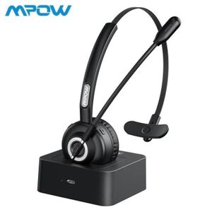 CASQUE - ÉCOUTEURS Casque audio Mpow TH1 Bluetooth écouteurs sans fil