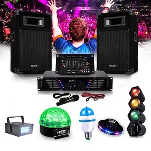 PACK SONO IBIZA DJ-300 Kit de sonorisation DISCO 480W + Pack