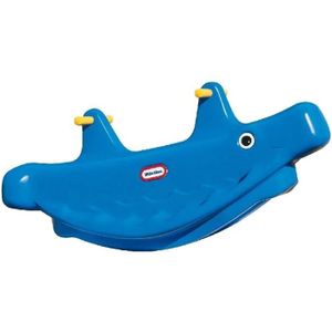 JOUET À BASCULE Little Tikes - Baleine Double à Bascule Bleue - Convient pour 1, 2 ou 3 enfants