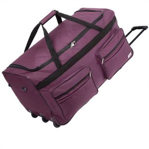 Sac à roulettes 2 Roues Solides Pliable, Leger, Sac de Voyage Souple,  poignée Longue et Socle Solide Rigide, Caddie-de-Courses Chariot de Courses,  Trolley en Tissu Solide Noir avec Grande Poche : 