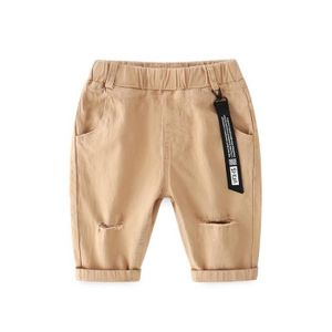 PANTACOURT Pantacourt Enfant Garcon Ete Taille Elastique Pantalon 3-4 Coton Stretch Couleur Unie