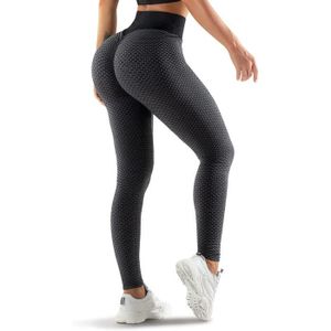 2 pièces Legging Sport Femme Anti Cellulite Taille Haute Pantalon Yoga  Pants Scrunch Butt Lift Fitness Running Course Exercice. Noir+gris -  Cdiscount Sport