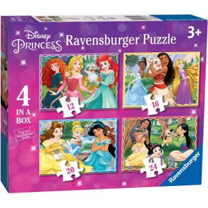 PUZZLE Ravensburger Disney Princess 4 Dans Une Boîte Puzz