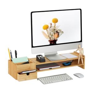 Support d'écran en bois Support de bureau en bois pour  ordinateur-ordinateur portable-imprimante TV Bras de moniteur et suppo  [360] - Achat / Vente SUPPORT ECRAN-FIXATION ECRAN - Cdiscount