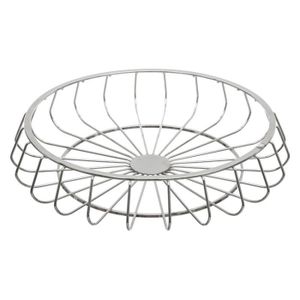 Corbeille torsad/é argent/ée 30 cm Secret de gourmet